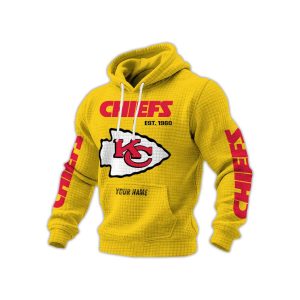 Chiefs Est 1960 Personalized Waffle Hoodie1