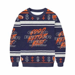 Bears Good Better Best Ugly Sweater