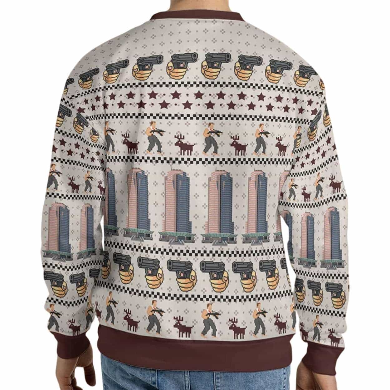 Ho Ho Ho Merry Christmas Die Hard Ugly Christmas Sweater Ho Ho Ho Merry Christmas Die Hard Ugly Christmas Sweater