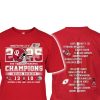 Hoosiers Undefeated 13-0 Big Ten Champions Two-Sided Shirt