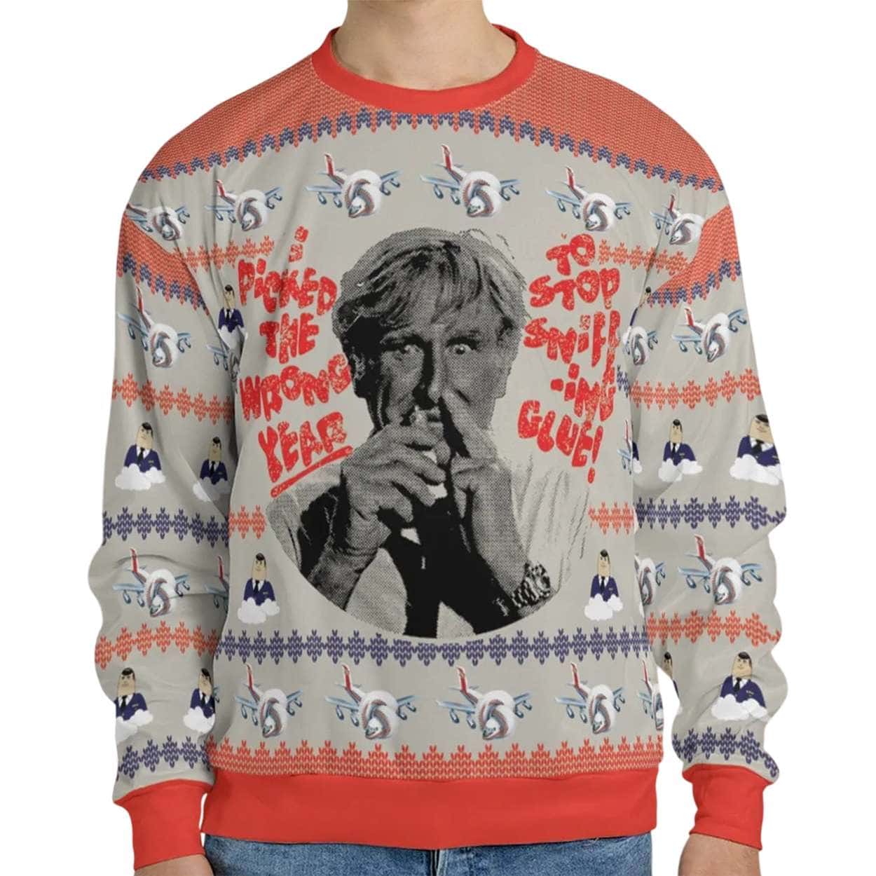 I Picked The Wrong Year Airplane Ugly Christmas Sweater I Picked The Wrong Year Airplane Ugly Christmas Sweater