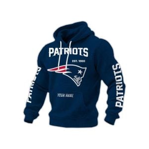 Patriots Est 1960 Personalized Waffle Hoodie