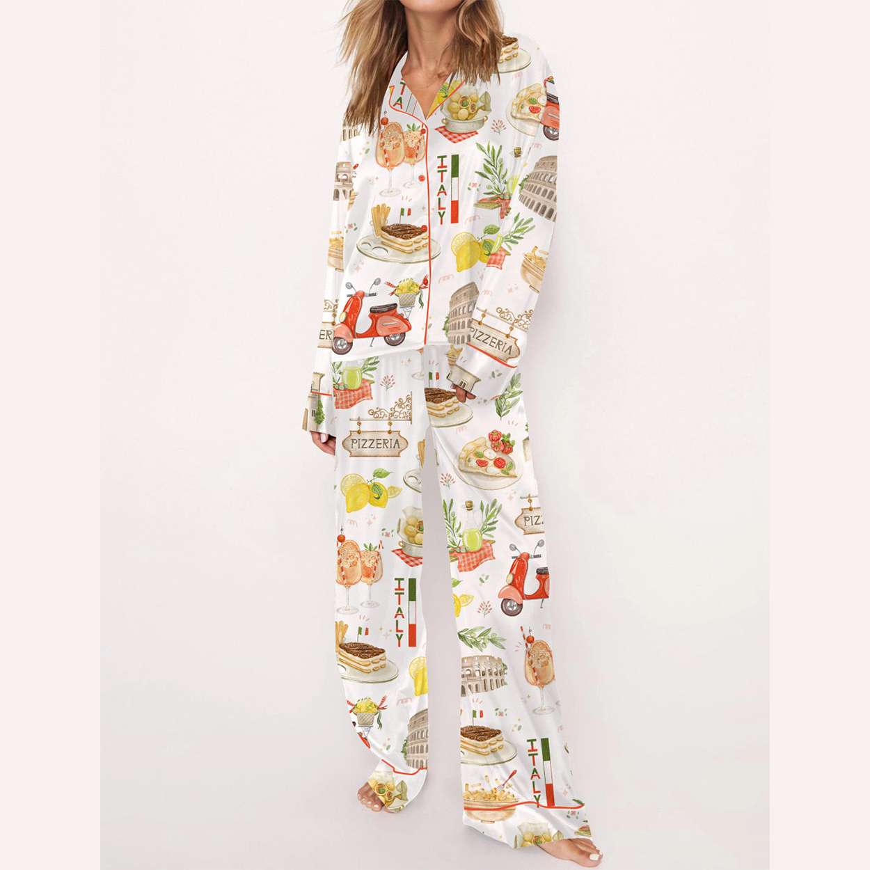 In Love With Italy Pajama Set In Love With Italy Pajama Set