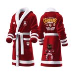 Indiana Football 2025 Big Ten Conference Champions Fleece Bathrobe