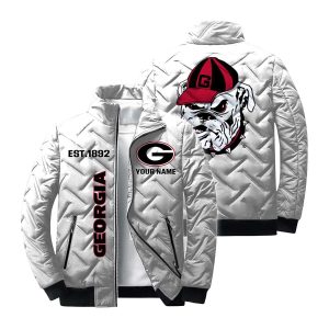 Personalized Bulldogs Est 1892 Winter Warm Quilted Jacket2