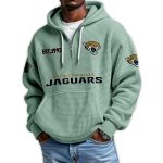 Jaguars Est 1993 Quarter Zip Waffle Hoodie