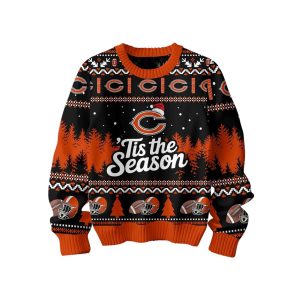 2025 Bears Tis The Season Christmas Ugly Sweater1