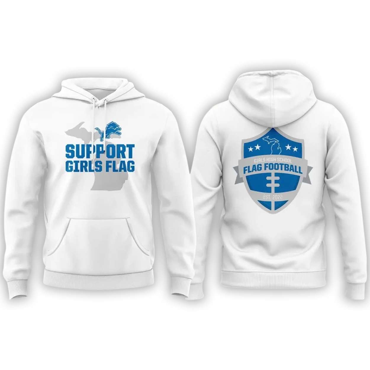Lion 2025 Support Girls Flag Hoodie Lion 2025 Support Girls Flag Hoodie