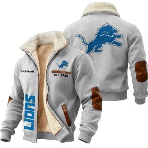 Personalized Lions Est 1930 Winter Fleece Jacket2