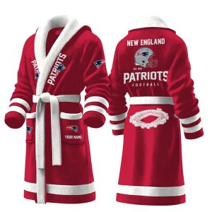 Patriots Football Est 1959 Personalized Fleece Bathrobe 1 Patriots Football Est 1959 Personalized Fleece Bathrobe1