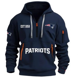 Patriots Est 1959 HOODIE HALF ZIPPER