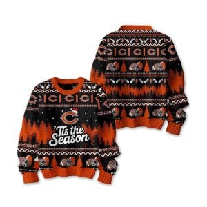 2025 Bears Tis The Season Christmas Ugly Sweater