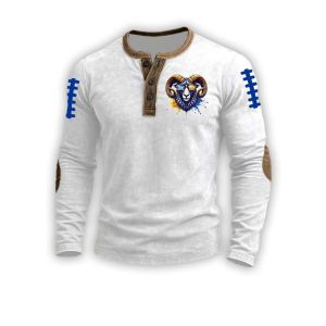 LA Rams Football Game Day Henley Top2
