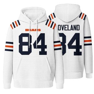 Chicago Footballl Colston Loveland 84 Waffle Hoodie