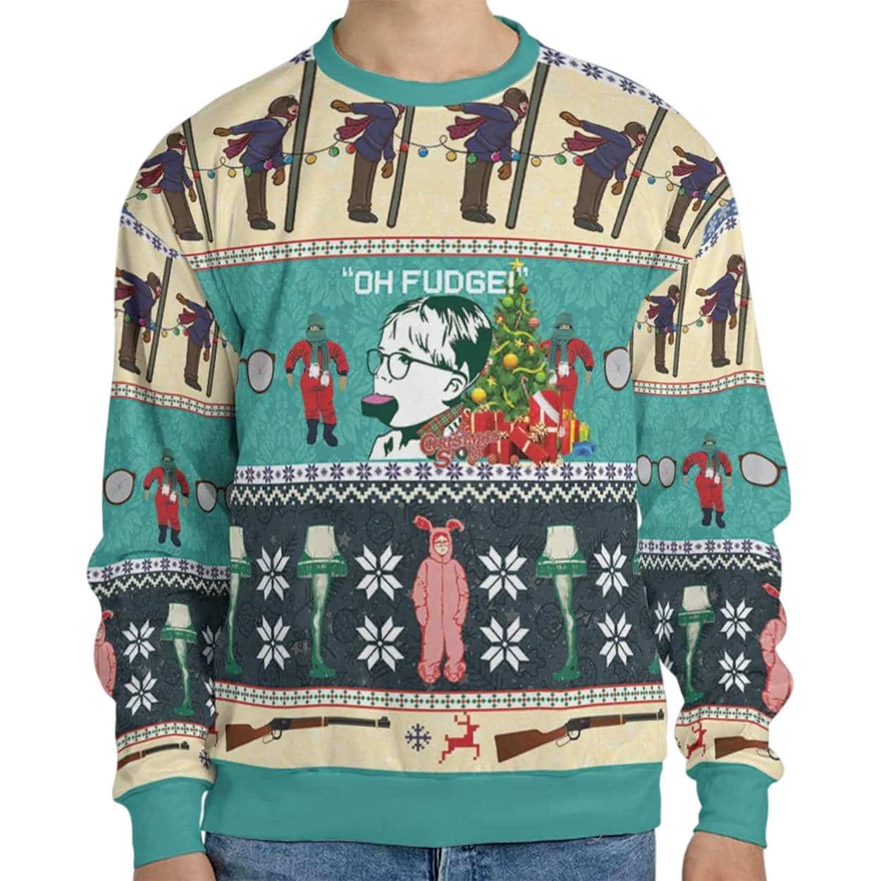 Oh Fudge A Christmas Story Ugly Christmas Sweater Oh Fudge A Christmas Story Ugly Christmas Sweater
