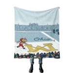 Ohio vs Michigan Rivalry Erase The M Blanket