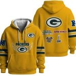 Packers SBowl Champions Quarter Zip Waffle Hoodie