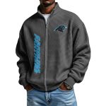 Panthers Football Waffle Zip-Up Sweatshirt