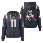 Pat Patriot 11 Football Waffle Hoodie
