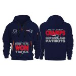 Patriots 2025 Afc East Division Champions Quarter Zip Hoodie
