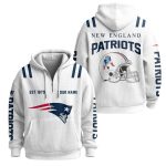 Patriots Est 1879 Personalized Quarter Zip Waffle Hoodie