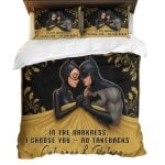 Personalized Batman Catwoman In The Darkness I Choose You No Takebacks Bedding Set