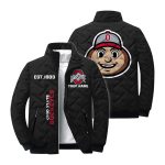 Personalized Buckeyes Est 1889 Winter Warm Quilted Jacket
