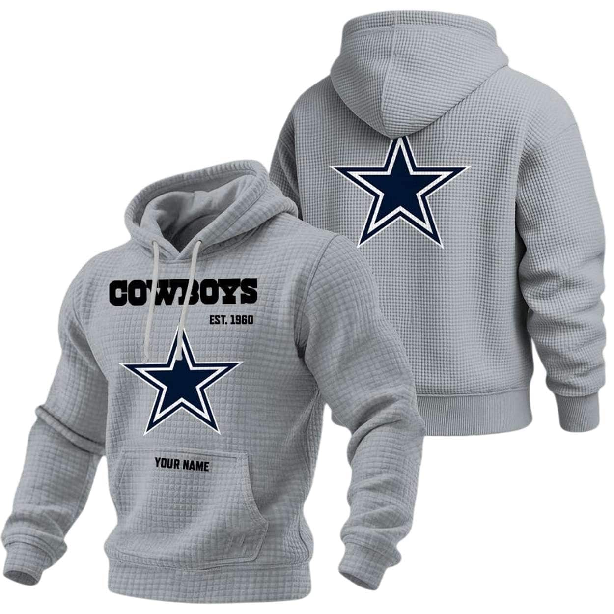 Personalized Cowboys Est 1960 Waffle Fashion Hoodie Personalized Cowboys Est 1960 Waffle Fashion Hoodie