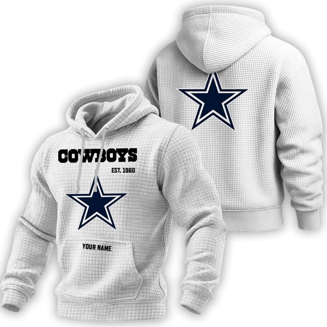 Personalized Cowboys Est 1960 Waffle Fashion Hoodie Personalized Cowboys Est 1960 Waffle Fashion Hoodie
