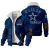 Personalized Cowboys Winter Fleece Western Jacket