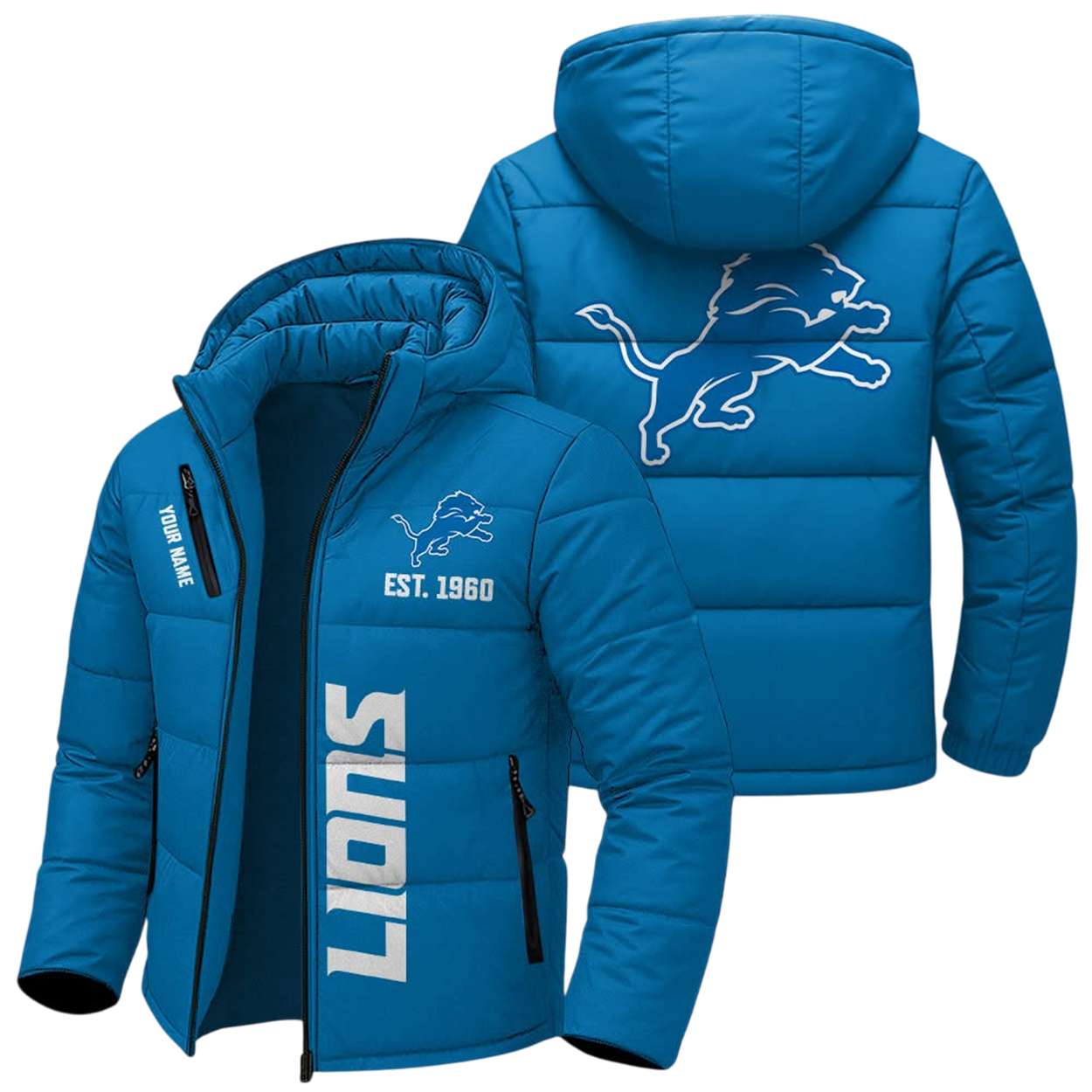 Personalized Lions Est 1960 Down Jacket Personalized Lions Est 1960 Down Jacket
