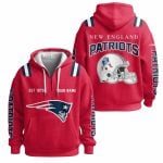 Personalized New England Football Est 1879 Quarter Zip Waffle Hoodie