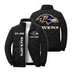 Personalized Ravens Est 1996 Winter Warm Quilted Jacket