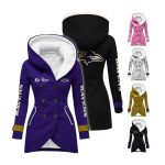 Personalized Ravens Long Hooded Fleece Jacket