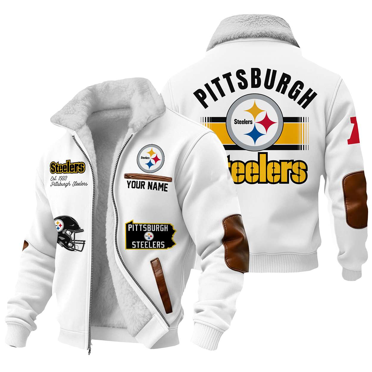 Personalized Steelers Est 1993 Winter Fleece Jacket Personalized Steelers Est 1993 Winter Fleece Jacket