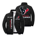 Personalized Texans Est 2002 Winter Warm Quilted Jacket
