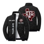 Personalized Texas A&M Aggies Est 1876 Winter Warm Quilted Jacket