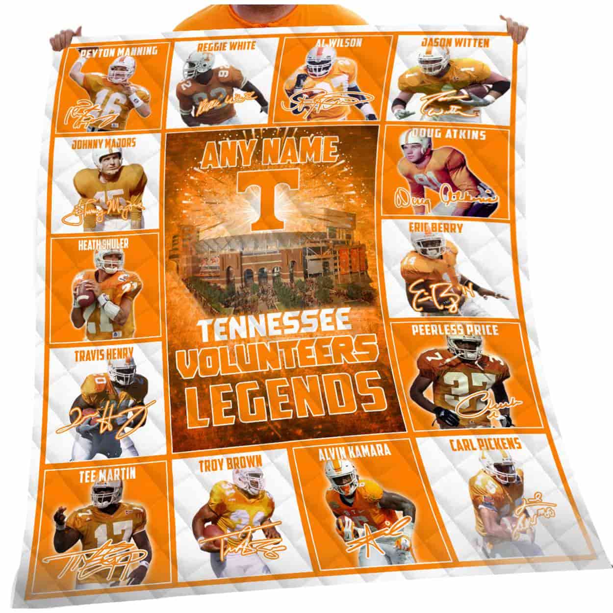 Personalized Volunteers Legends Blanket Personalized Volunteers Legends Blanket