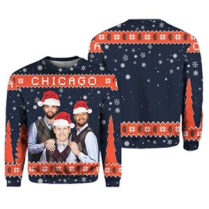 Personalized Caleb Williams Rome Odunze Ben Johnson Chicago Ugly Sweater