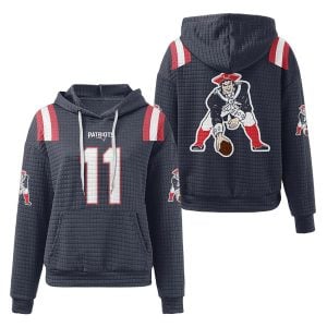 Pat Patriot 11 Football Waffle Hoodie