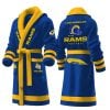 Rams Football Est 1936 Personalized Fleece Bathrobe