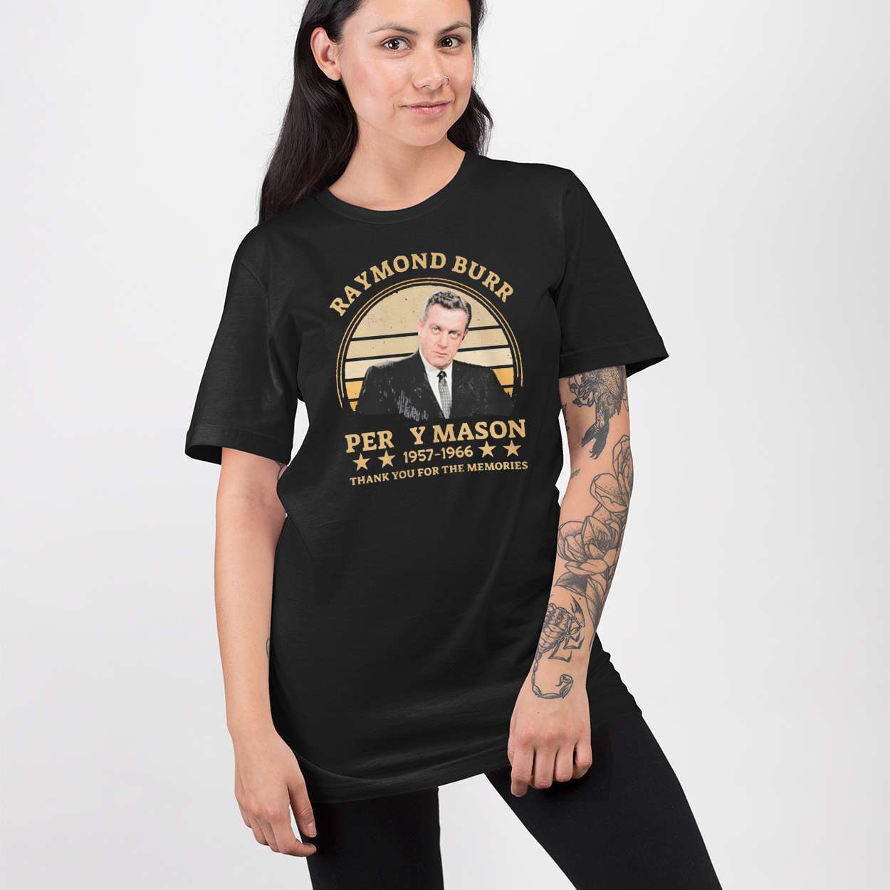 Raymond Burr Perry Mason 1957-1966 Thank You For The Memories Shirt Raymond Burr Perry Mason 1957-1966 Thank You For The Memories Shirt