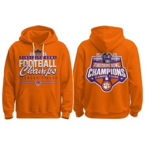 2025 Clemson Tigers Pinstripe Bowl Champions Hoodie