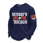 Sundays Are For Chicago Good Better Best Football Waffle Long Sleeve T-Shirt
