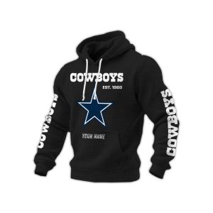 Cowboys Est 1960 Personalized Waffle Hoodie2