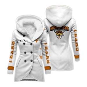 Personalized Longhorns Long Hooded Fleece Jacket1