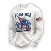 Team USA Milano Cortina 2026 Print Waffle Long Sleeve T-Shirt