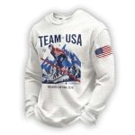 Team USA Milano Cortina 2026 Print Waffle Long Sleeve T-Shirt