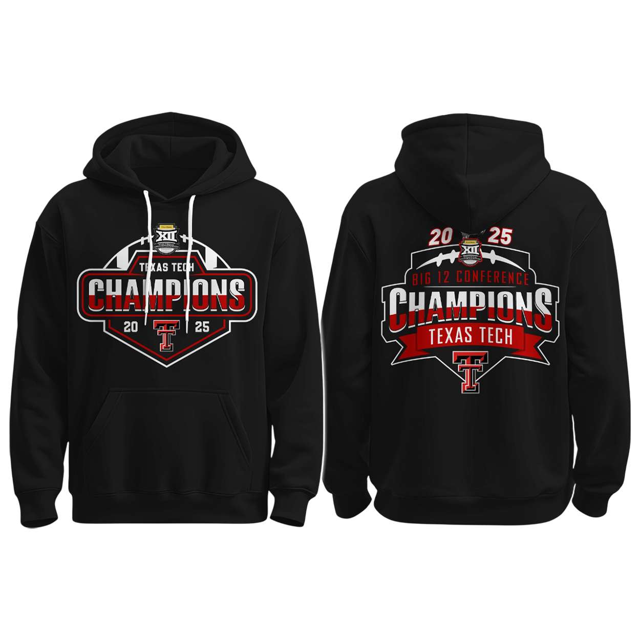 Texas Tech Big 12 Champions 2025 Hoodie Texas Tech Big 12 Champions 2025 Hoodie