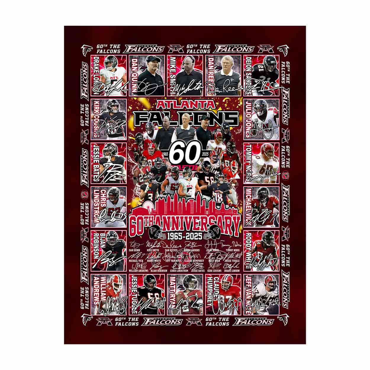 The Falcons 60th Anniversary 1965 2025 Blanket 1 The Falcons 60th Anniversary 1965-2025 Blanket